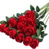 Telmo Artificial Silk Flowers Realistic Roses Bouquet Long Stem for Home Wedding Decoration - Image 2
