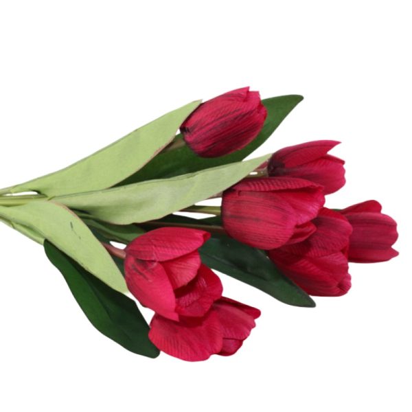 Telmo 9 Heads Tulip Artificial Flower arrangements - Image 4