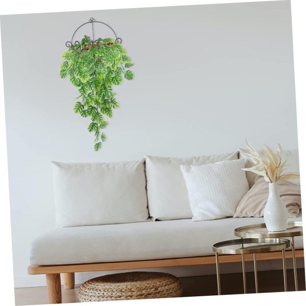 Telmo Fake Plant Monstera Leaf Faux Plant Wall Vine Green Leaf Vine Wall Artificial Hanging Plant Faux Vine Garland Hanging Vines Fake Weeping Plant Simulated Weeping Plant Plastic Vine - Image 9