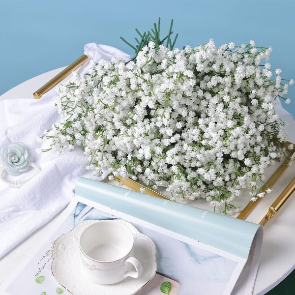 Telmo Baby breath flower Gypsophila Real Touch Flowers for Wedding Party Home Garden Decoration 30 bundles - Image 7