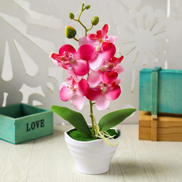 Telmo Artificial Phalaenopsis Bonsai Flower Set, Artificial Orchid Flowers - Image 7