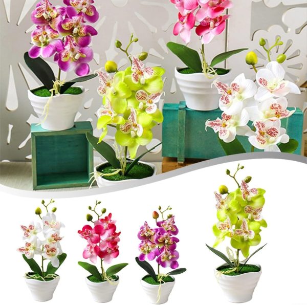 Telmo Artificial Phalaenopsis Bonsai Flower Set, Artificial Orchid Flowers - Image 8