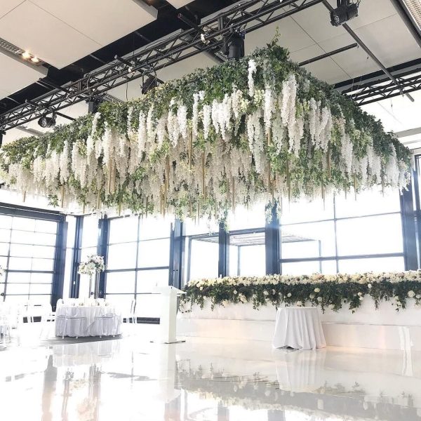 Telmo Artificial Fake 12PCS Wisteria Vine Rattan Hanging Garland Silk Flowers String Home Party Wedding Decor - Image 11