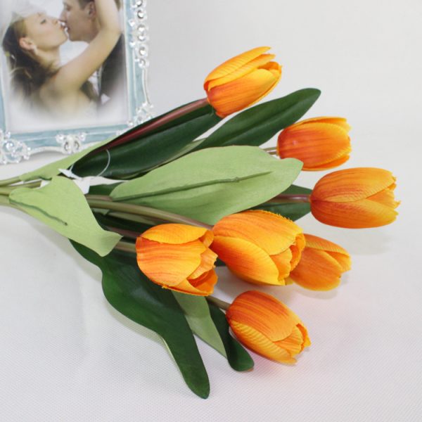 Telmo 9 Heads Tulip Artificial Flower arrangements - Image 12