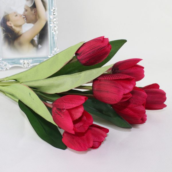 Telmo 9 Heads Tulip Artificial Flower arrangements - Image 8