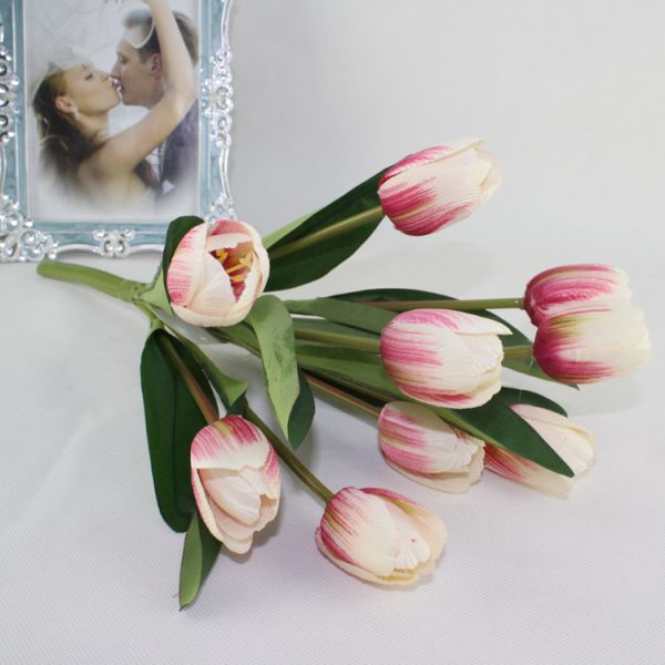 Telmo 9 Heads Tulip Artificial Flower arrangements - Image 9