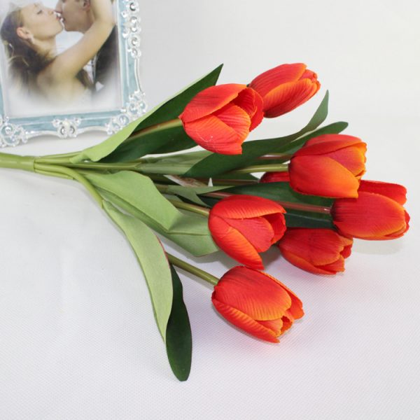 Telmo 9 Heads Tulip Artificial Flower arrangements - Image 7