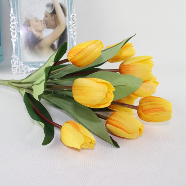 Telmo 9 Heads Tulip Artificial Flower arrangements - Image 5