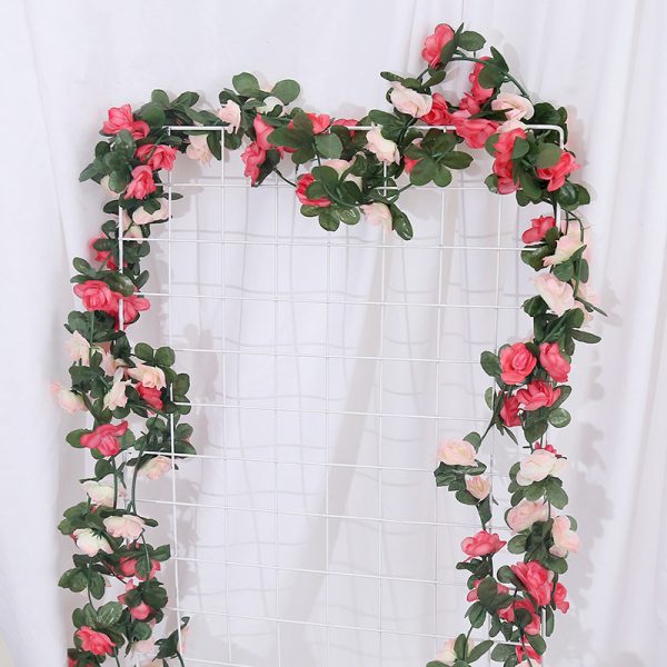 Telmo Artificial Flower Garland, Rose Lifelike flower Vine 45 Heads Flower - Image 13