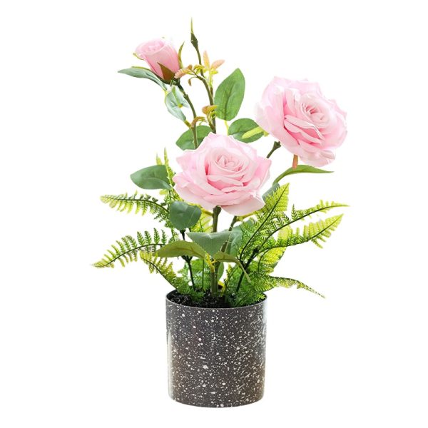 Telmo Artificial Rose Bonsai Flower Set, Artificial Rose Flowers - Image 2