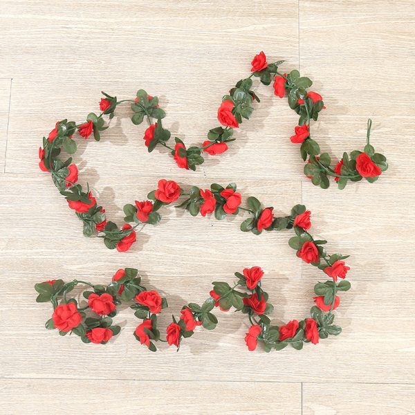 Telmo Artificial Flower Garland, Rose Lifelike flower Vine 45 Heads Flower - Image 11