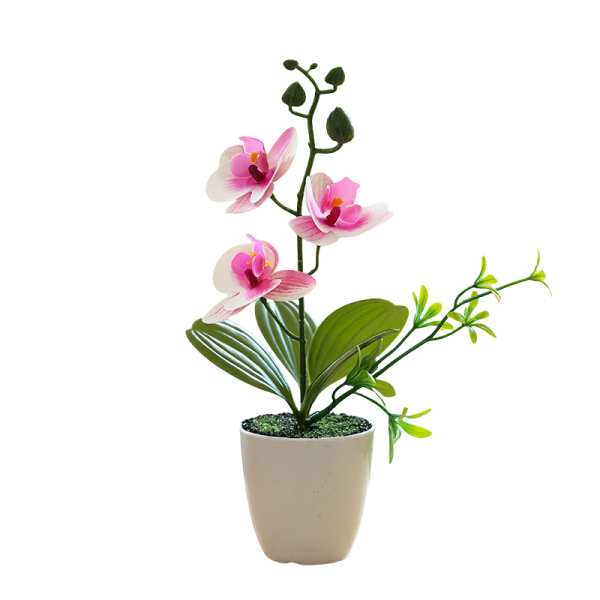 Telmo Fake indoor Plants Real Touch mini Phalaenopsis Bonsai