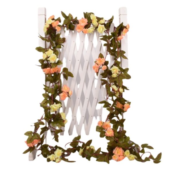 TELMO 87inch*2 Artificial Rose Vine Hanging Flowers Garland - Image 12