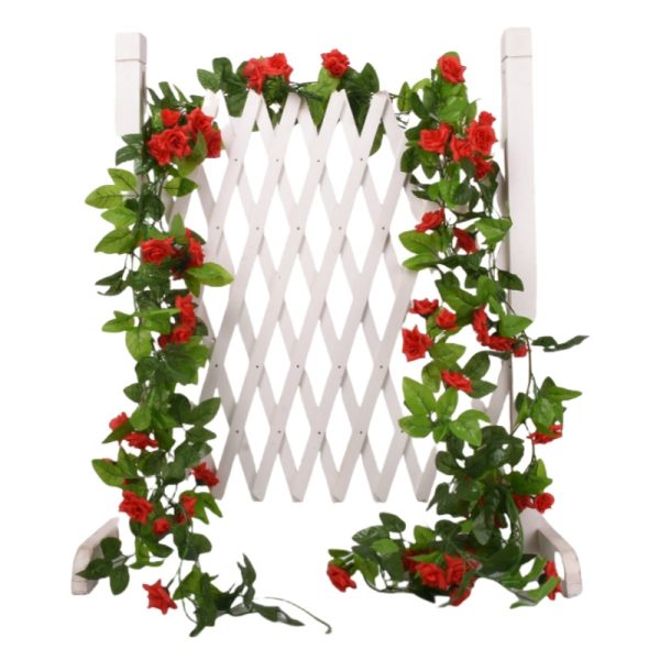 TELMO 87inch*2 Artificial Rose Vine Hanging Flowers Garland - Image 9