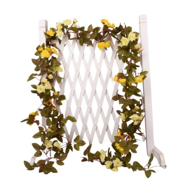 TELMO 87inch*2 Artificial Rose Vine Hanging Flowers Garland - Image 10