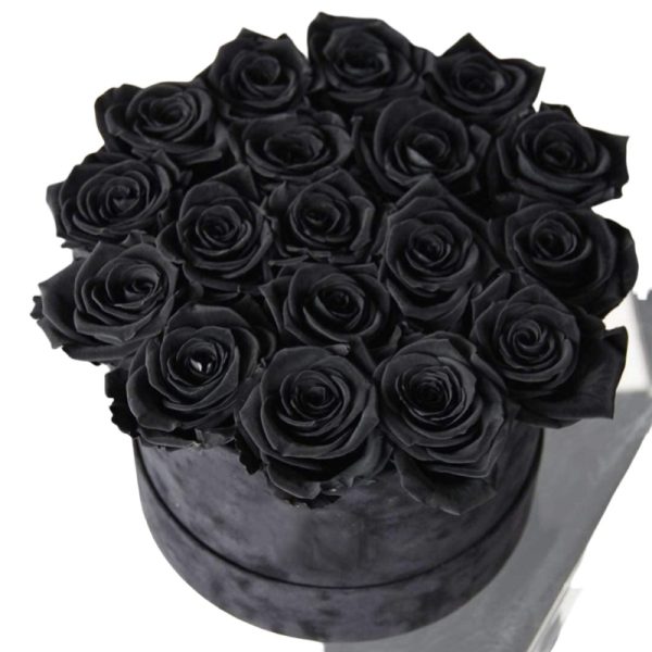 TELMO Black Rose Flower Artificial Flower with Long Stem for home Wedding Party Decorations - Image 4