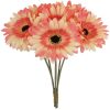 TELMO 6 Gerbera Artificial Daisy Flower Wedding Bouquet - Image 10