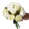 TELMO 12 Heads Fake Rose Silk Flower Bridal Wedding Bouquet Artificial Flower - Image 8