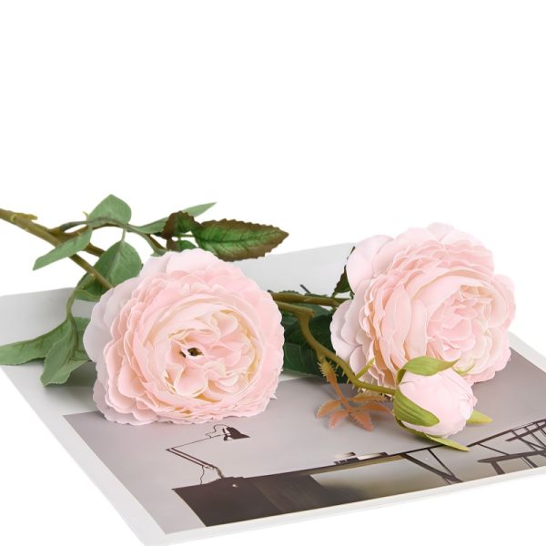 TELMO 3 Heads Silk Flowers Peony artificial flower for wedding office decroation - Image 8