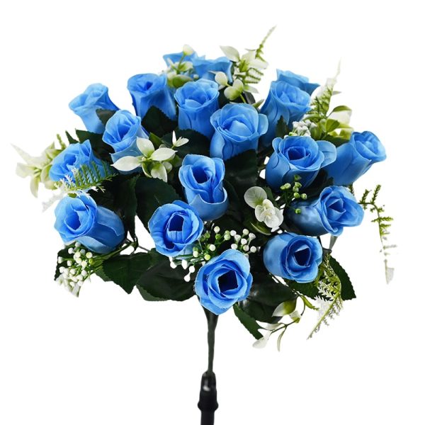 TELMO 14" Artificial Flower Silk Flowers Wedding Bouquet living Room Decoration 1Pcs - Image 8