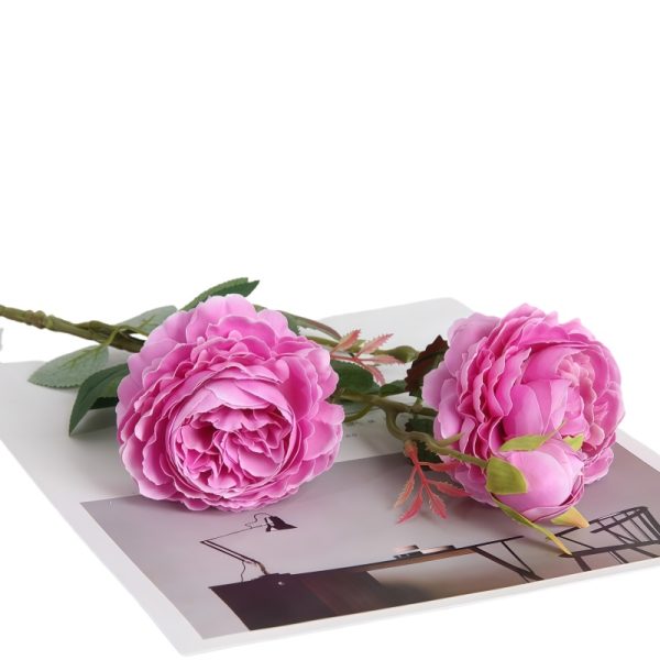 TELMO 3 Heads Silk Flowers Peony artificial flower for wedding office decroation - Image 10