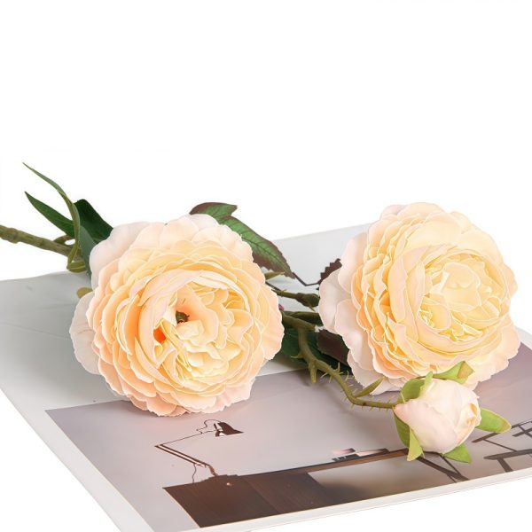 TELMO 3 Heads Silk Flowers Peony artificial flower for wedding office decroation - Image 9