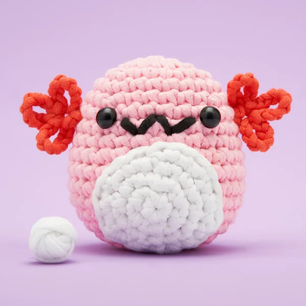 Strawberry the Axolotl Crochet Kit